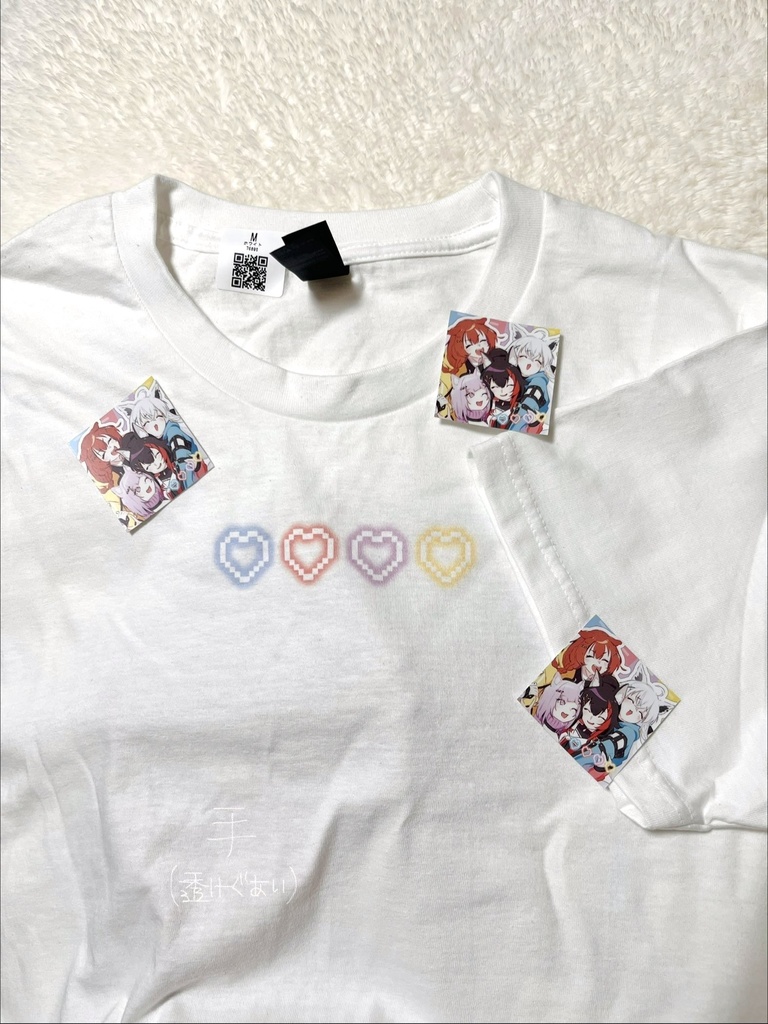 【非公式・受注期間12/31~1/18】超ゲマズ‼ Tシャツ&ステッカーセット/白上フブキ・大神ミオ・猫又おかゆ・戌神ころね【C107/トキメキラメキ】