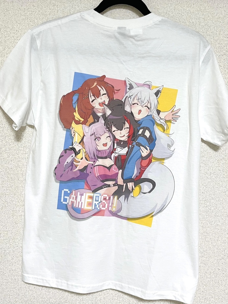 【非公式・受注期間12/31~1/18】超ゲマズ‼ Tシャツ&ステッカーセット/白上フブキ・大神ミオ・猫又おかゆ・戌神ころね【C107/トキメキラメキ】