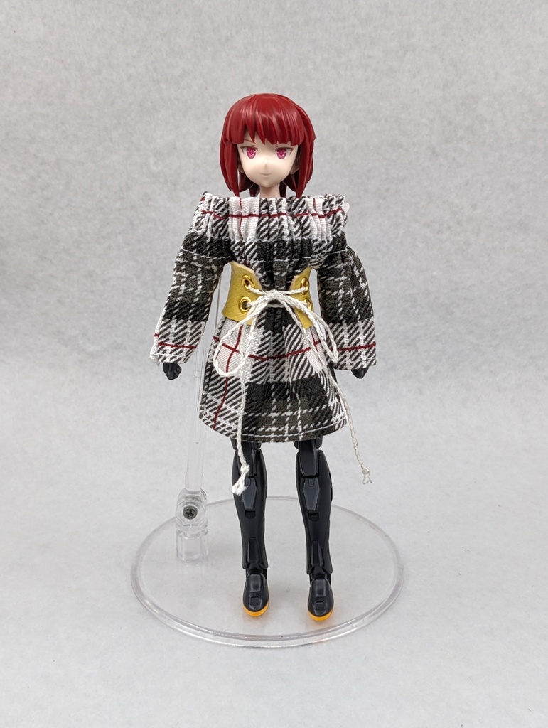 メガミデバイス推奨 オフショルダーワンピース+コルセットベルト