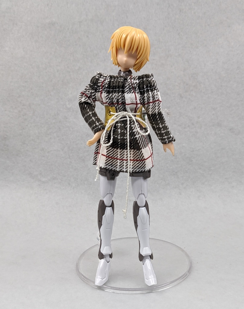 メガミデバイス推奨 オフショルダーワンピース+コルセットベルト