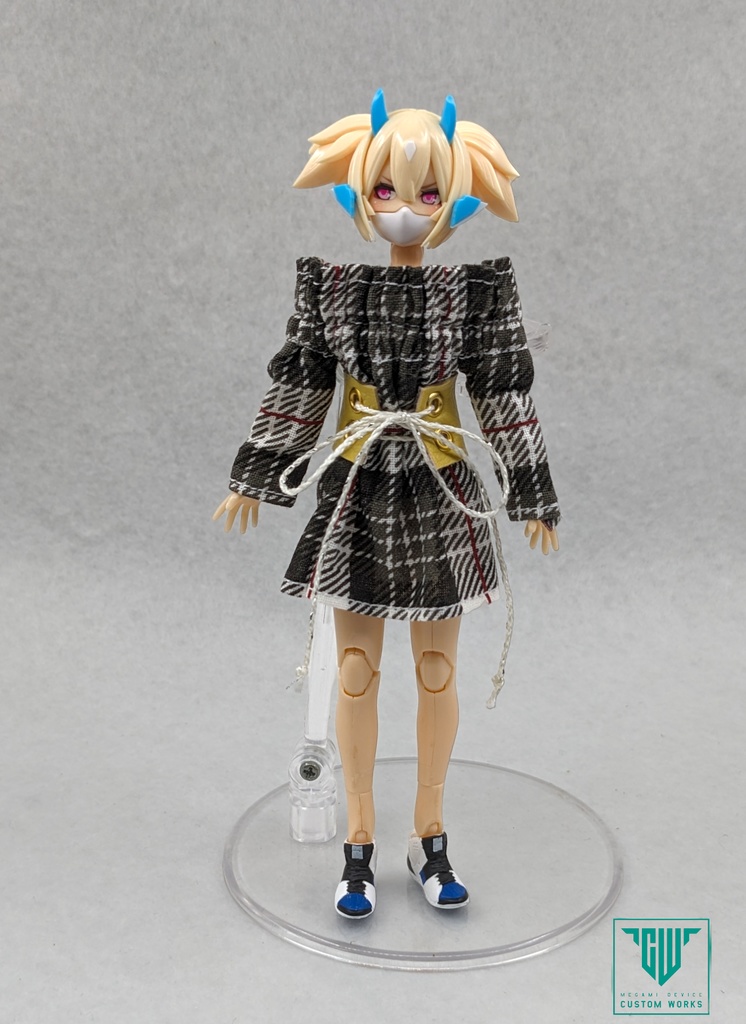 メガミデバイス推奨 オフショルダーワンピース+コルセットベルト