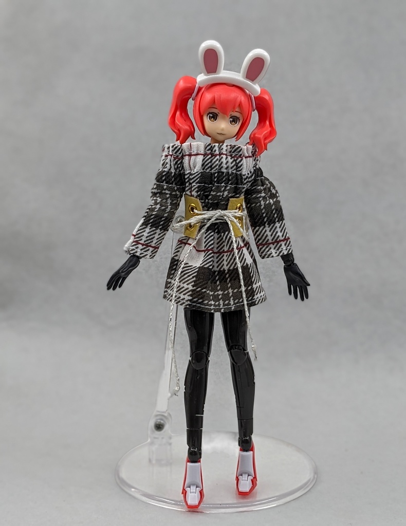 メガミデバイス推奨 オフショルダーワンピース+コルセットベルト