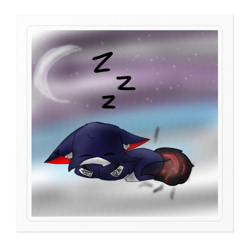 すやすやこころのステッカー