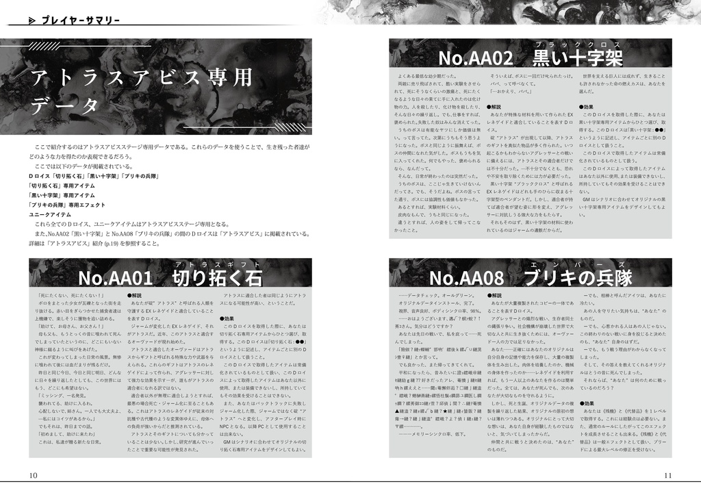 アトラスアビスプレイヤーハンドブック