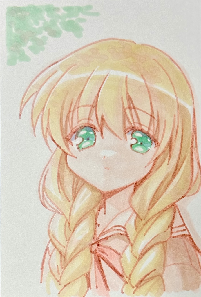 直筆ポスカ　茜