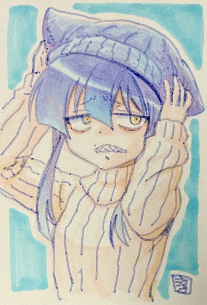 寒そうなギザ歯ちゃんセット