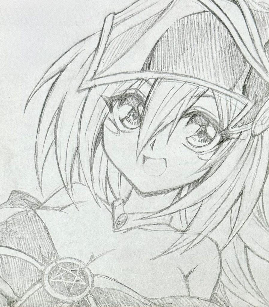 直筆色紙ブラック・マジシャン・ガール