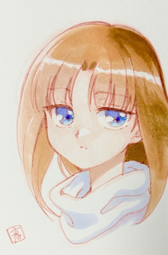 直筆ポスカ　ティファ