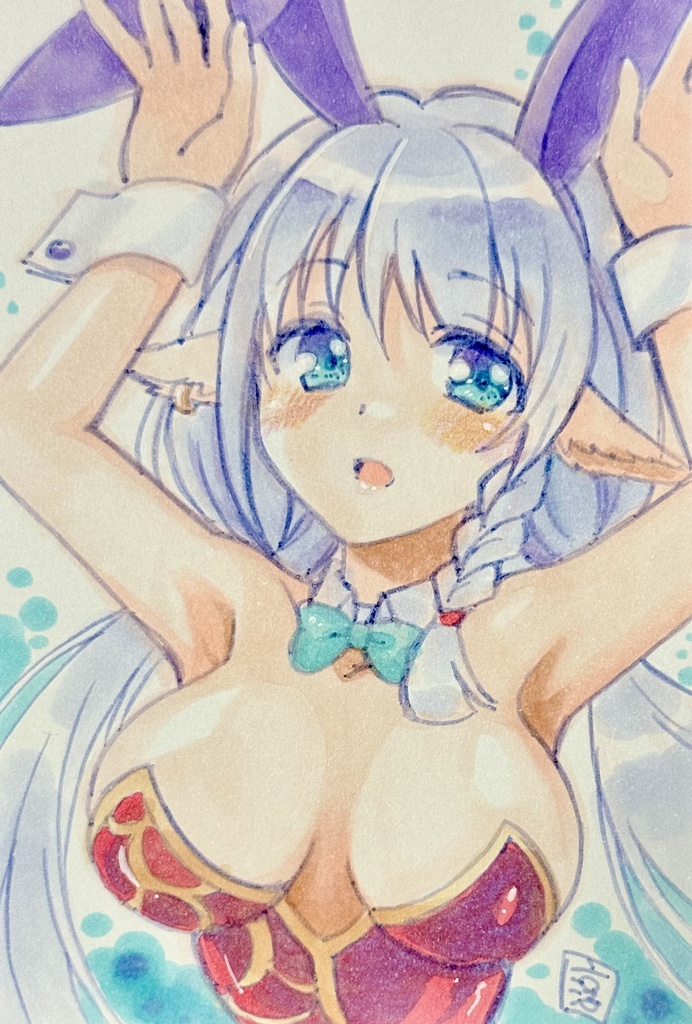 リク企画直筆ポスカ　のじゃ子さん