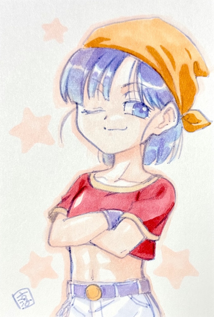 直筆ポスカ　パンちゃん