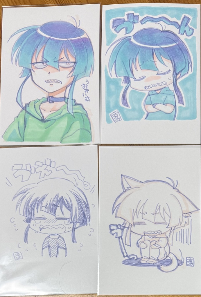 直筆ポスカ　ギザ歯ちゃんセットB
