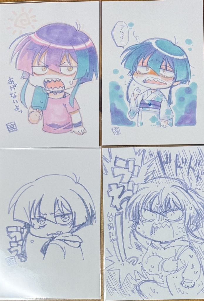 直筆ポスカ　ギザ歯ちゃんセットC
