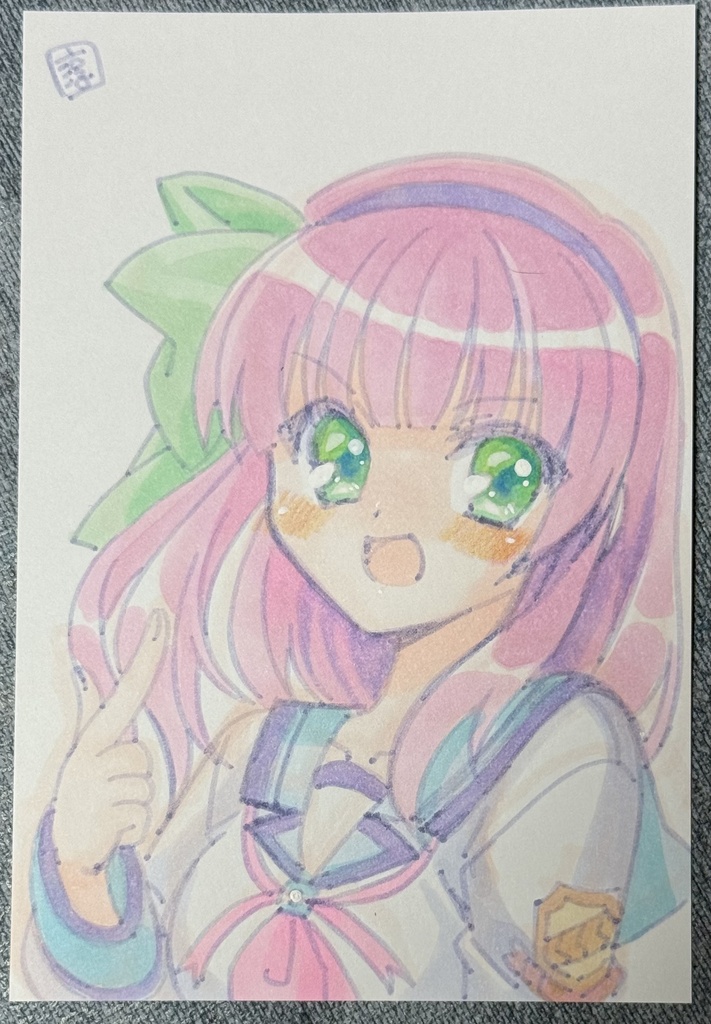 直筆ポスカ　ゆりっぺ