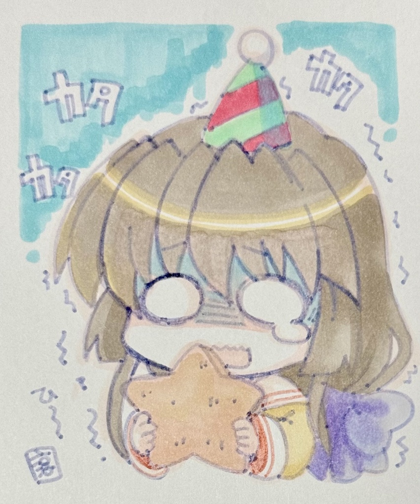 直筆ポスカ　風子