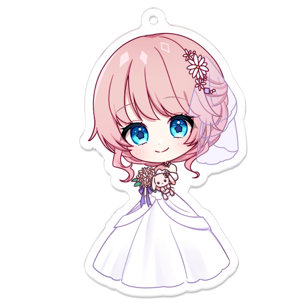 【2025年6月】アクリルキーホルダー(ウエディング雨宮ちゃん)