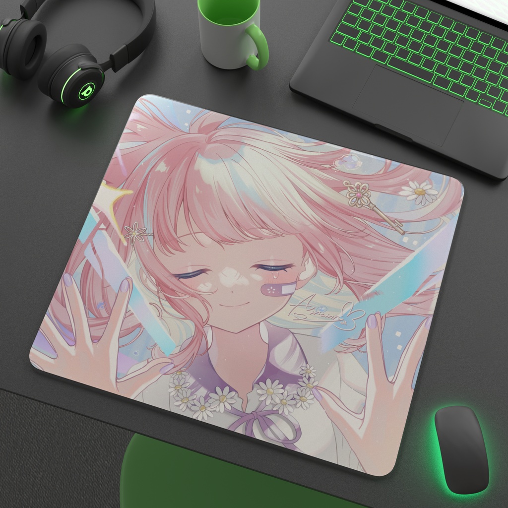 Amemiya Kisa ガラスマウスパッド