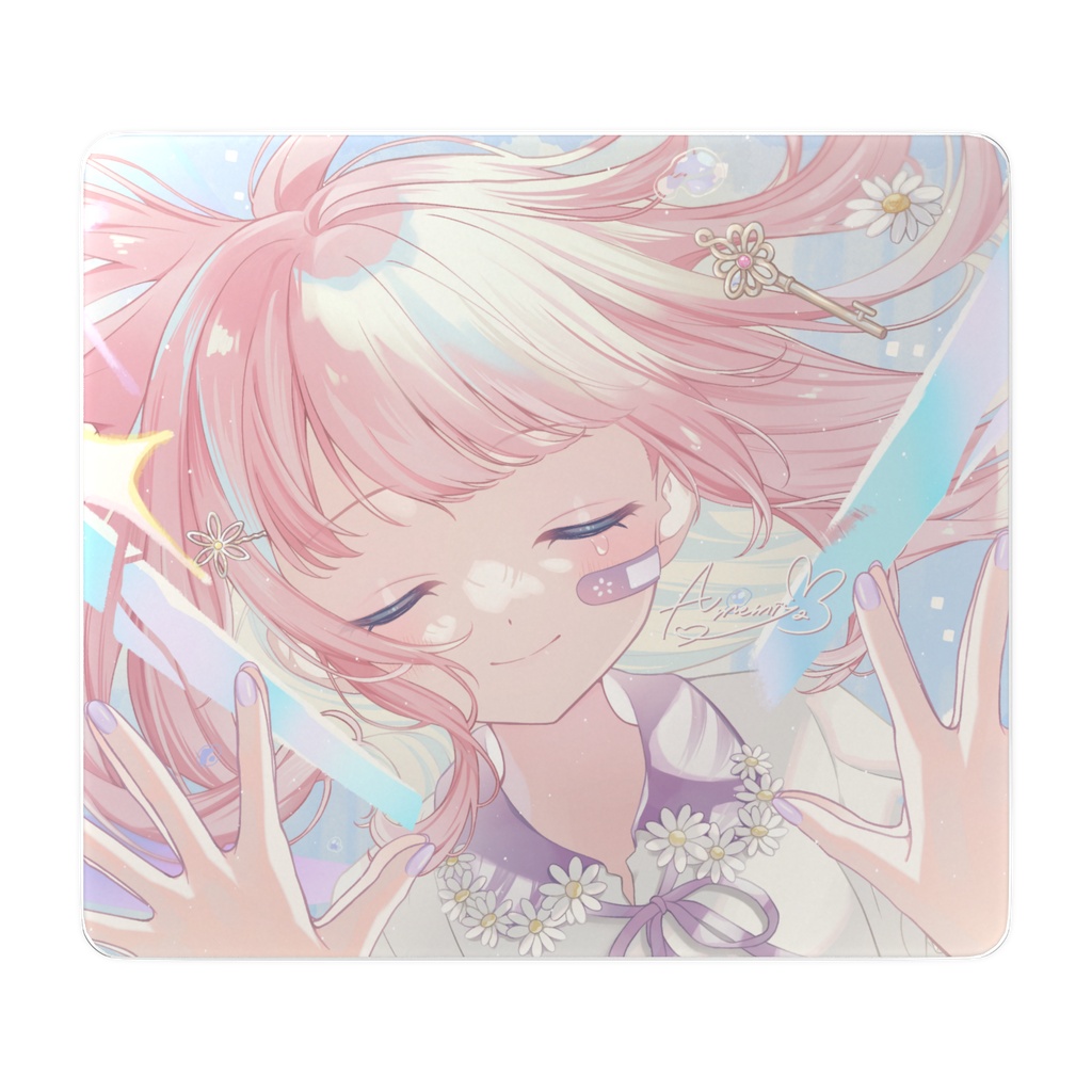 Amemiya Kisa ガラスマウスパッド