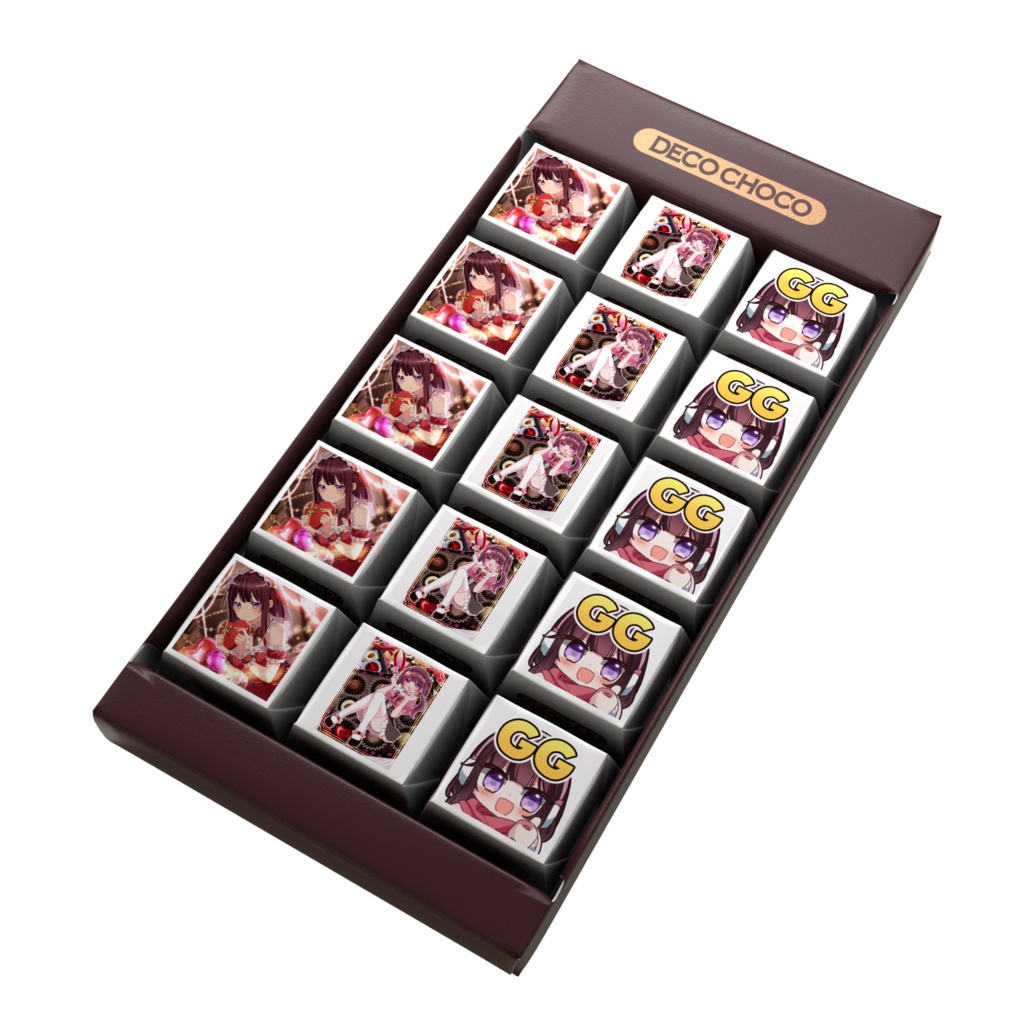 うたぼっとバレンタインチョコ2種類×3種類15個入り