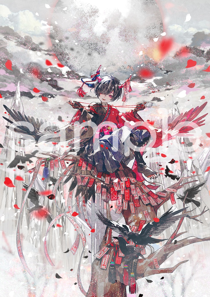 【予約商品☆BOOTH特典ぬいぐるみ】鳥は願った。 茶々ごま画集