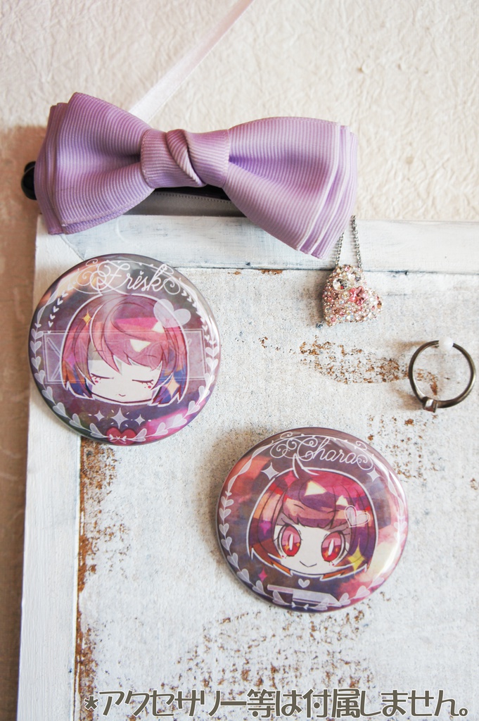 undertaleアンティーク風缶バッチ5種