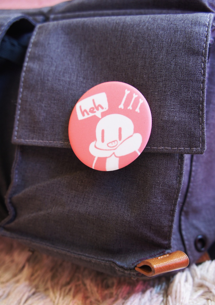 undertale布製バッチ三種セット(Gaster,sans,papyrus)