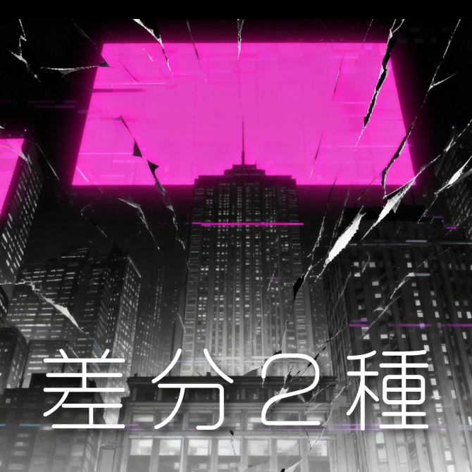 【VTuber動く背景】夜景プロジェクションマッピング&病み系グリッチシティ|ビルに画像・画像文字を投影できるカスタマイズツール付き