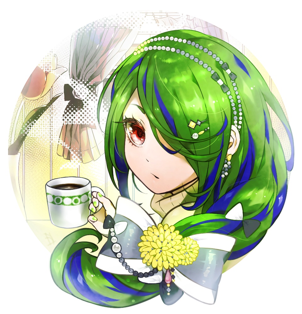 【OC】みどりちゃん(仮)缶バッジ57mm(BOOTH購入特典付)