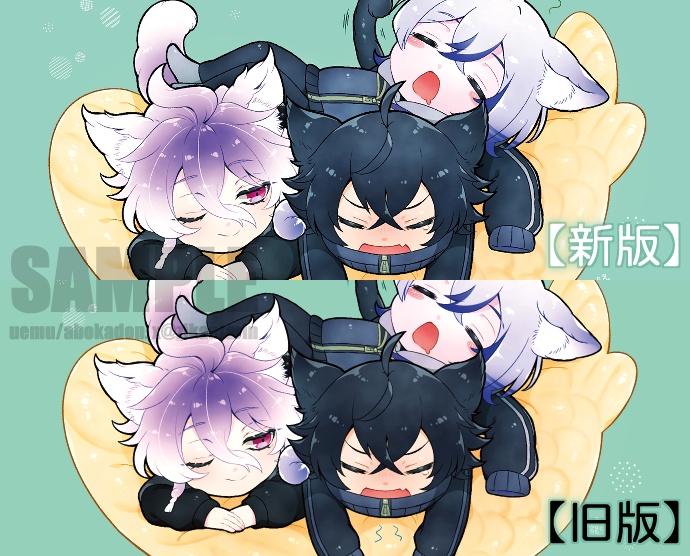 【FA/自家】ねこさんさくメガネ拭き(新/旧)