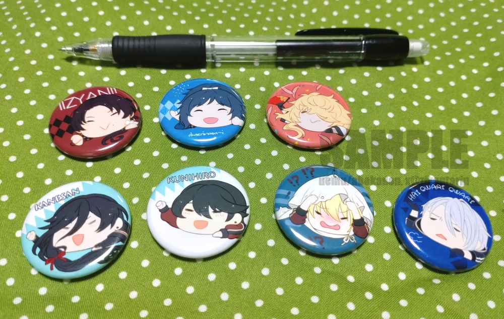 【FA/自家】32mm缶マグネット③(刀)