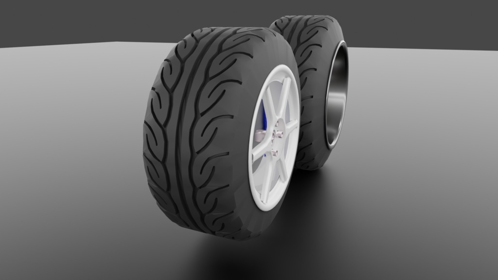 [3Dモデル]グリップ力とお値段が高そうなタイヤ
