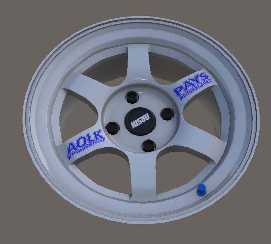 車用鍛造ホイール　TF37 4穴版「VRChat」3Dモデル