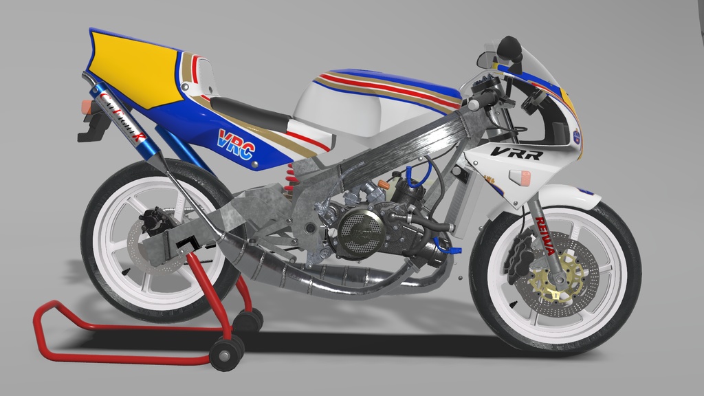 VRR250R VRChat向け2stレーサーレプリカバイク3Dモデル 「VRChat」