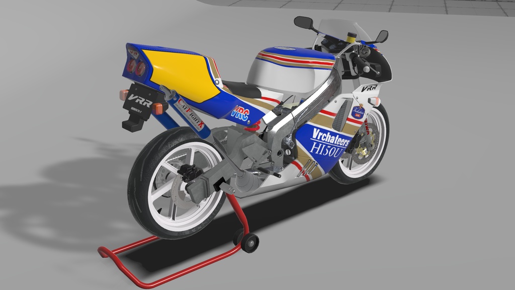 VRR250R VRChat向け2stレーサーレプリカバイク3Dモデル 「VRChat」