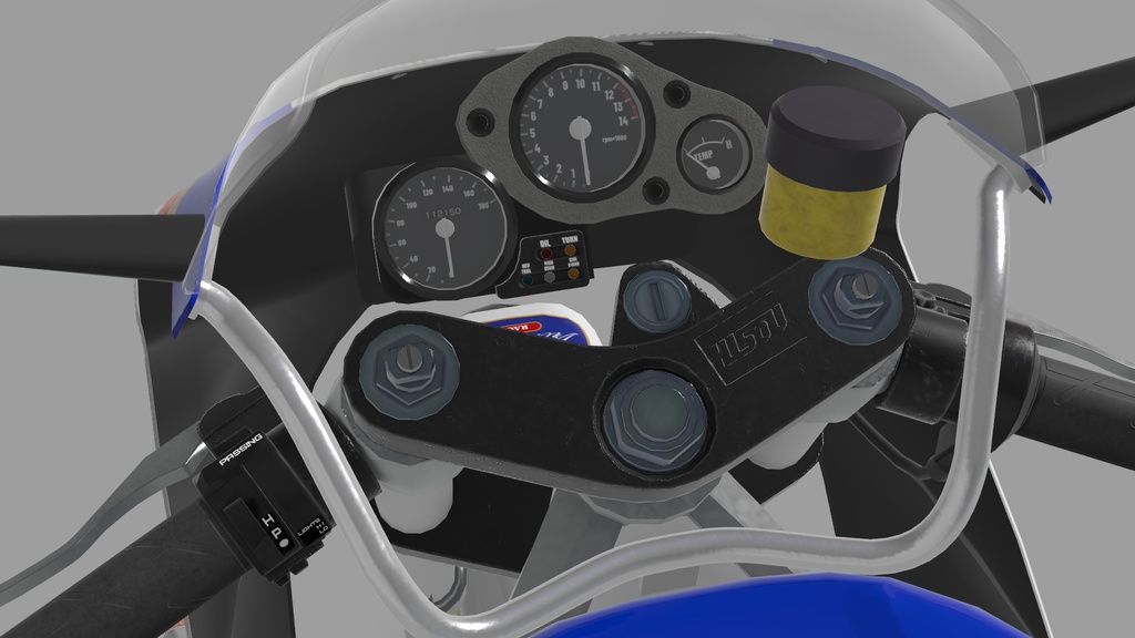 VRR250R VRChat向け2stレーサーレプリカバイク3Dモデル 「VRChat」