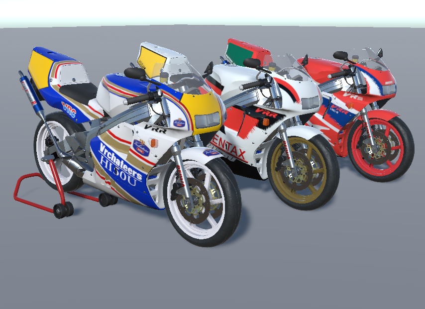 VRR250R VRChat向け2stレーサーレプリカバイク3Dモデル 「VRChat」