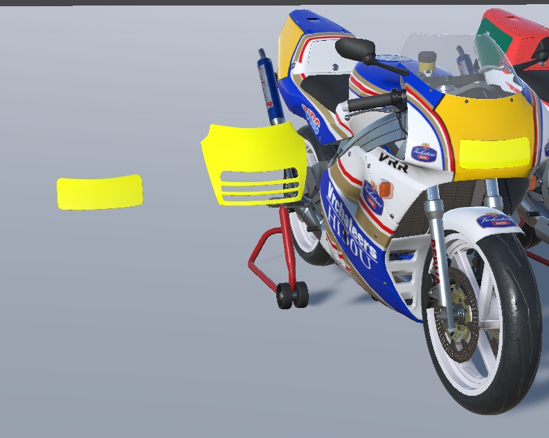 VRR250R VRChat向け2stレーサーレプリカバイク3Dモデル 「VRChat」