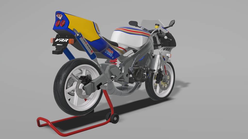 VRR250R VRChat向け2stレーサーレプリカバイク3Dモデル 「VRChat」