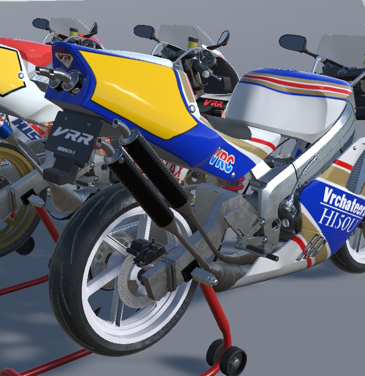 VRR250R VRChat向け2stレーサーレプリカバイク3Dモデル 「VRChat」