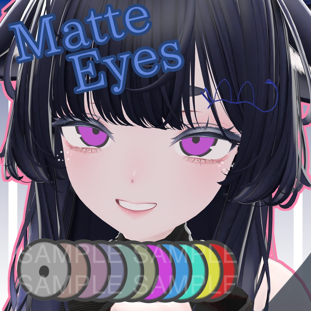 【6アバター対】Simple matte eyes 