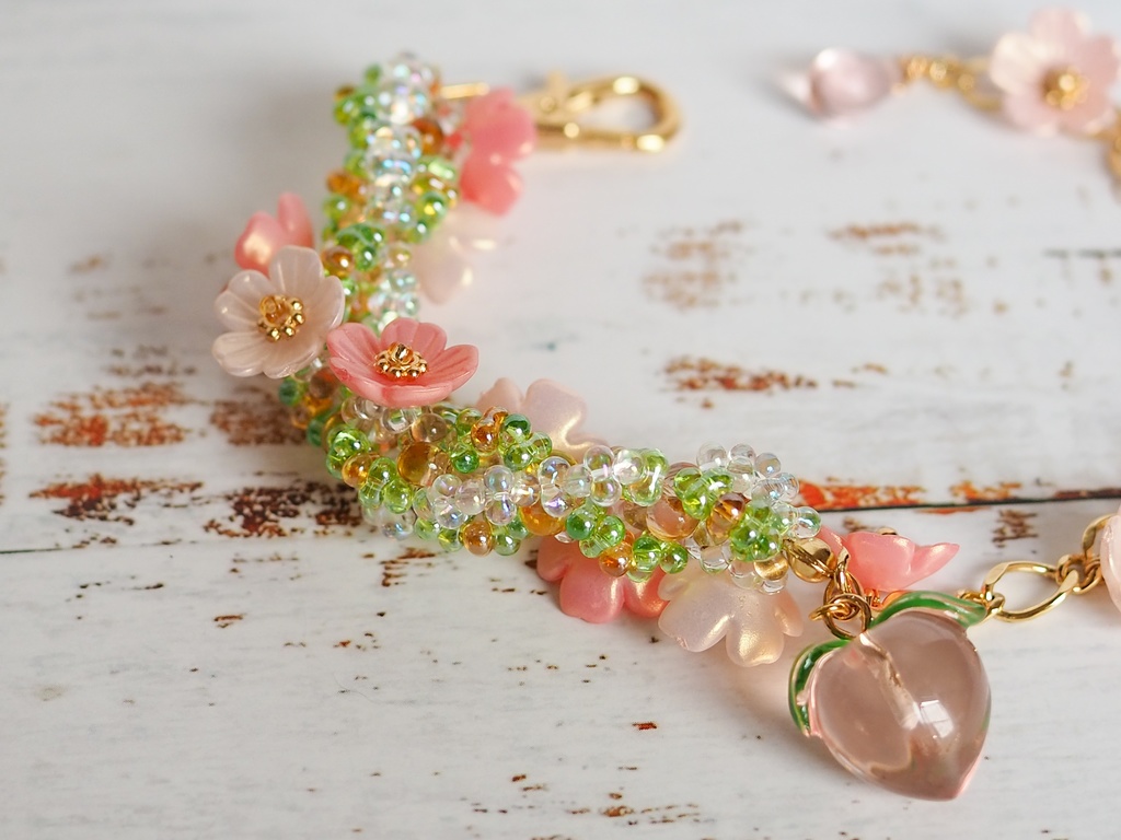 花咲くチャーム【桃、レモン】