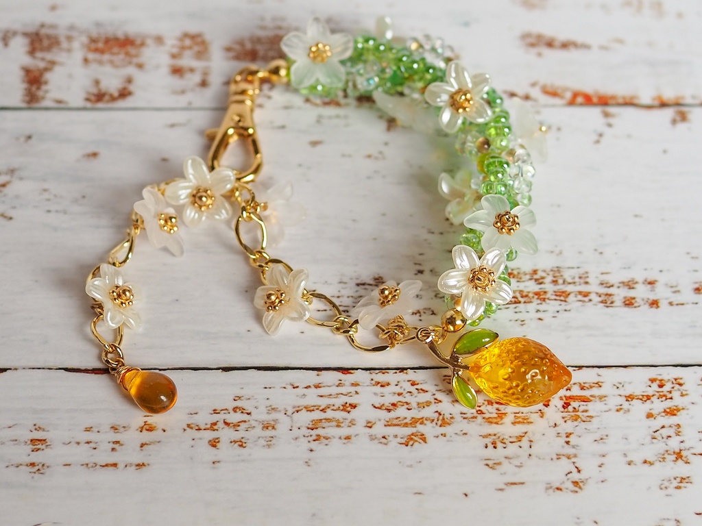 花咲くチャーム【桃、レモン】