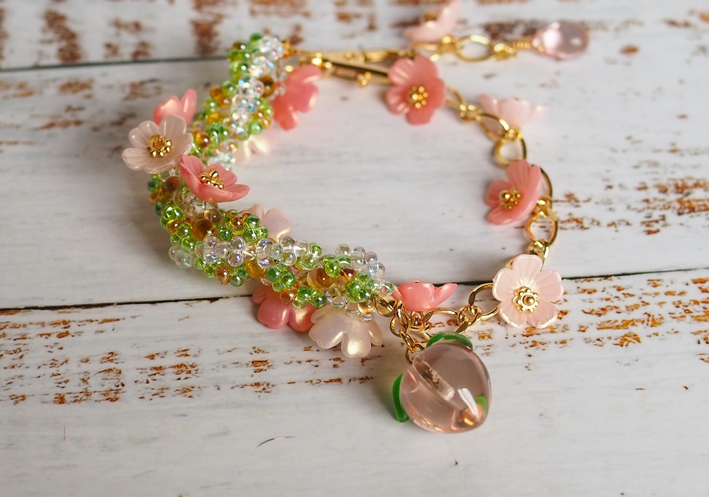 花咲くチャーム【桃、レモン】