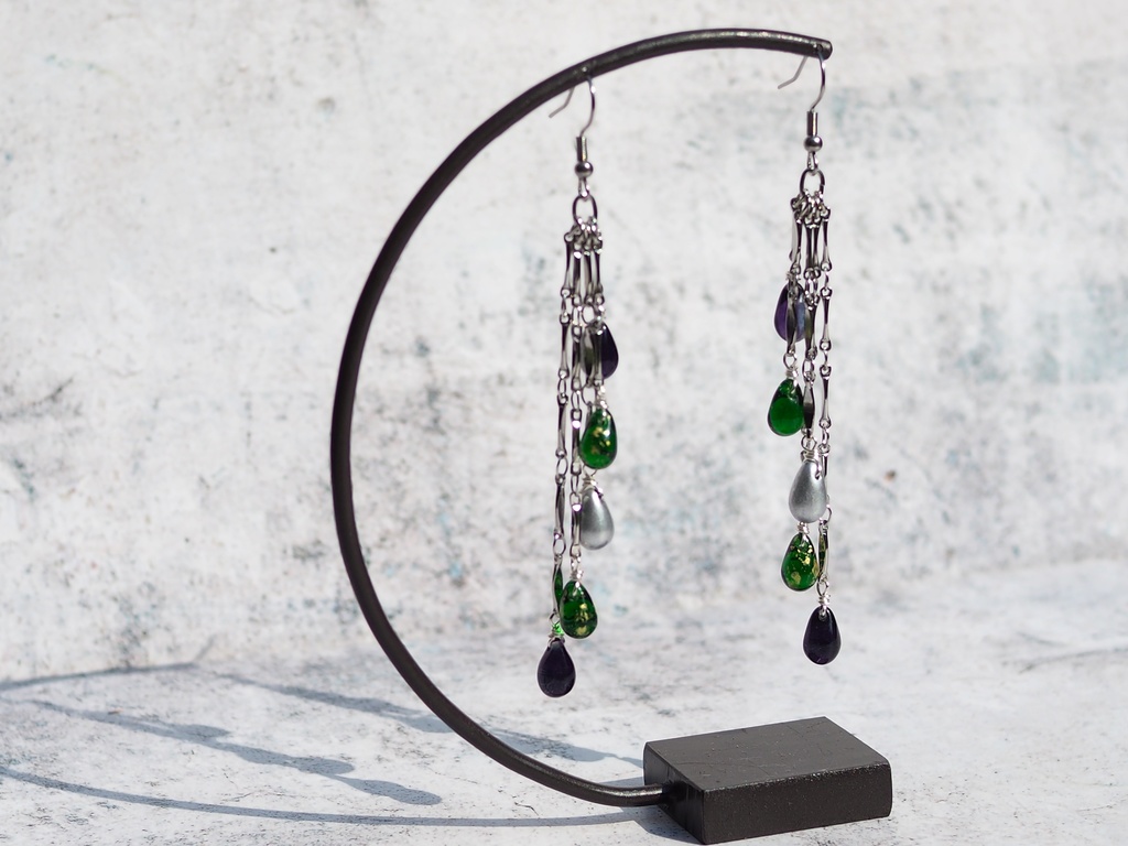 【Bradley】ドロップビーズピアス/イヤリング