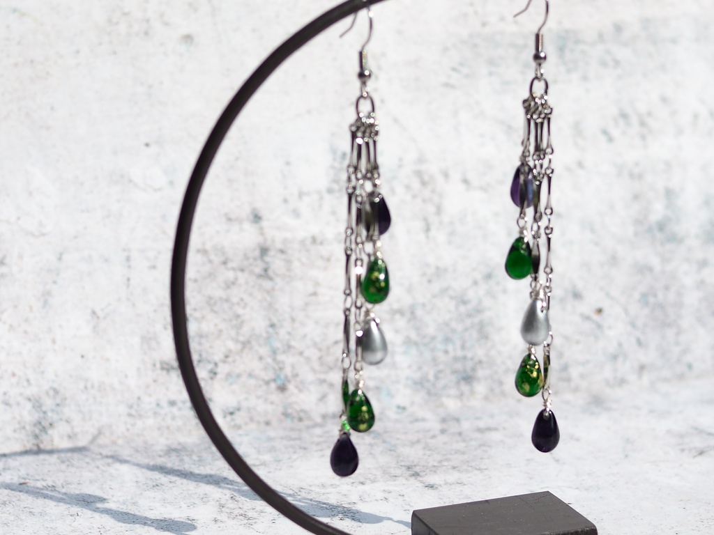 【Bradley】ドロップビーズピアス/イヤリング