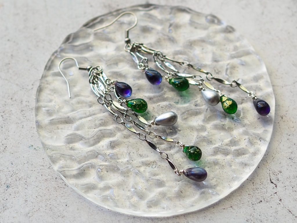 【Bradley】ドロップビーズピアス/イヤリング