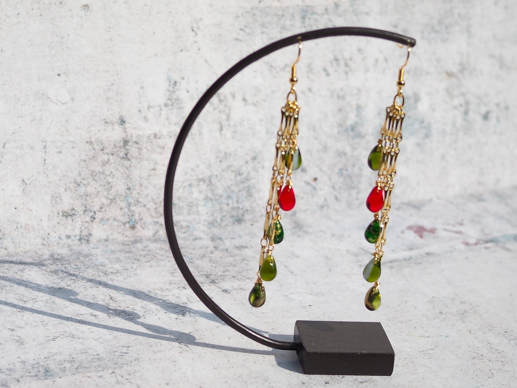 【Lennox】ドロップビーズ/イヤリング