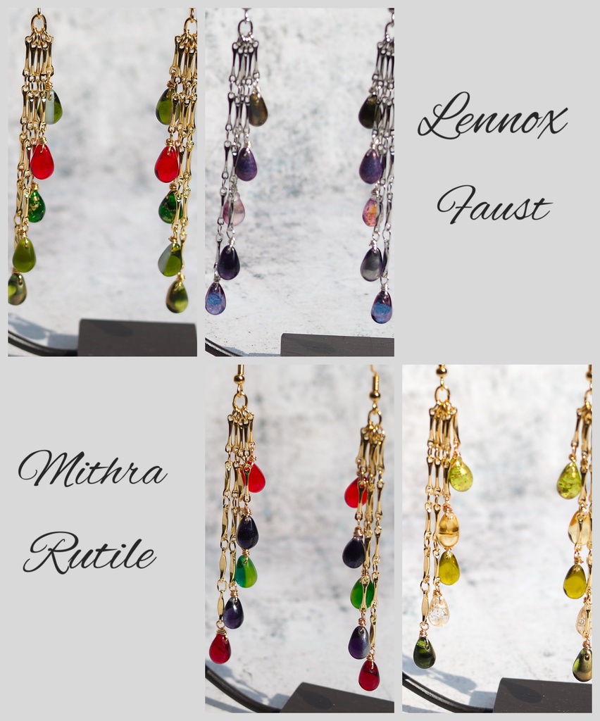 【Mithra】ドロップビーズ/イヤリング