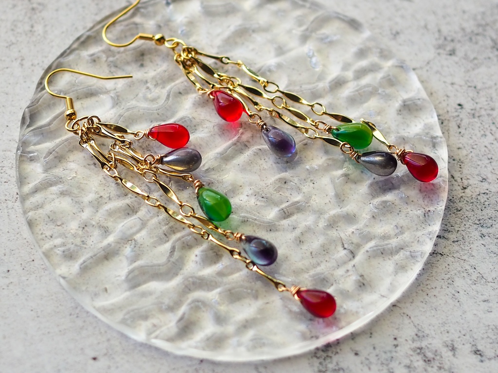 【Mithra】ドロップビーズ/イヤリング