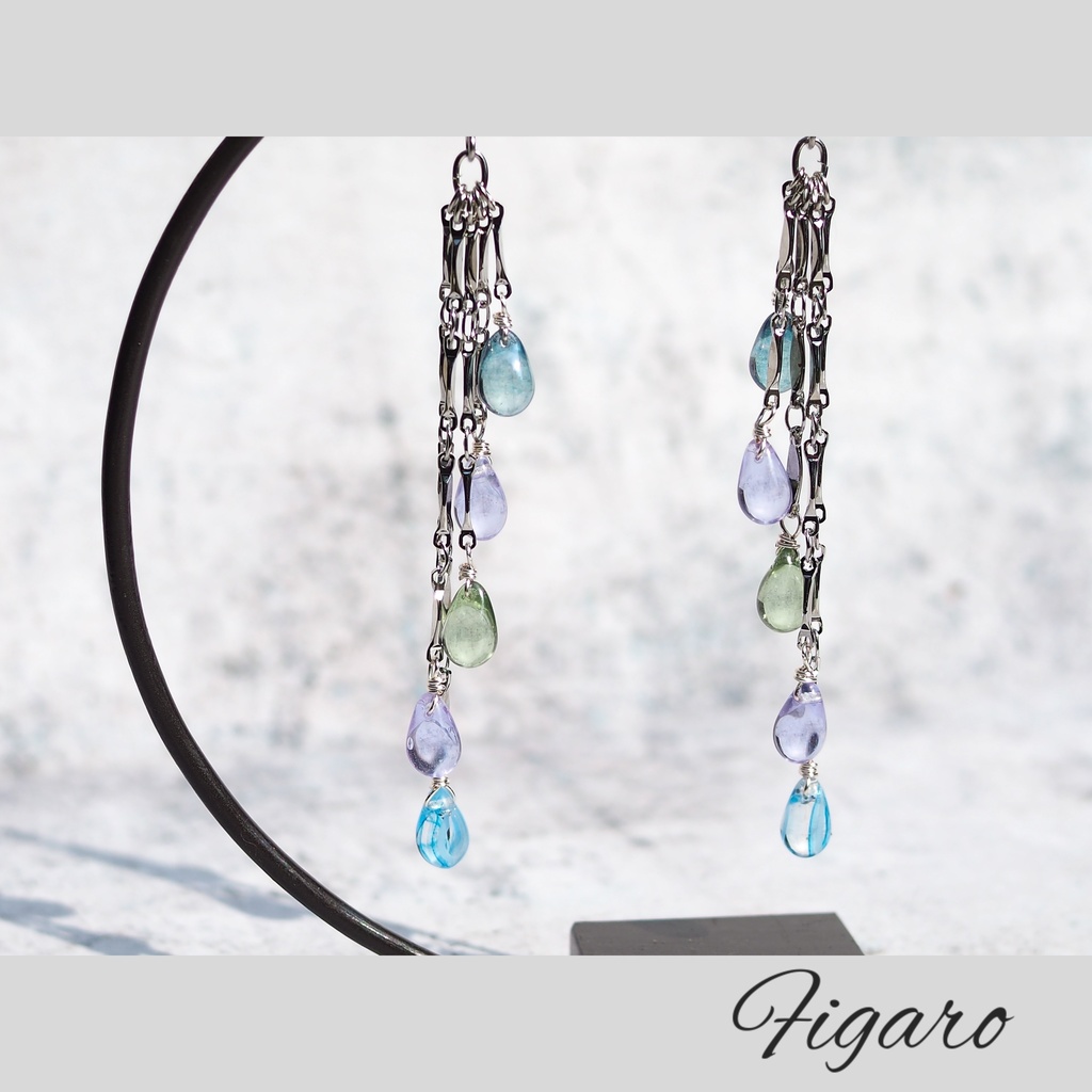 【Figaro】ドロップビーズピアス/イヤリング