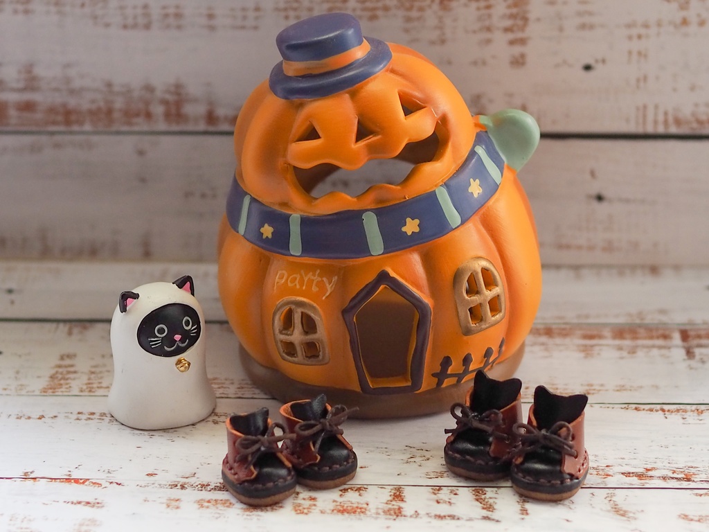 ハロウィン猫ぬい靴【Sサイズ、Mサイズ】